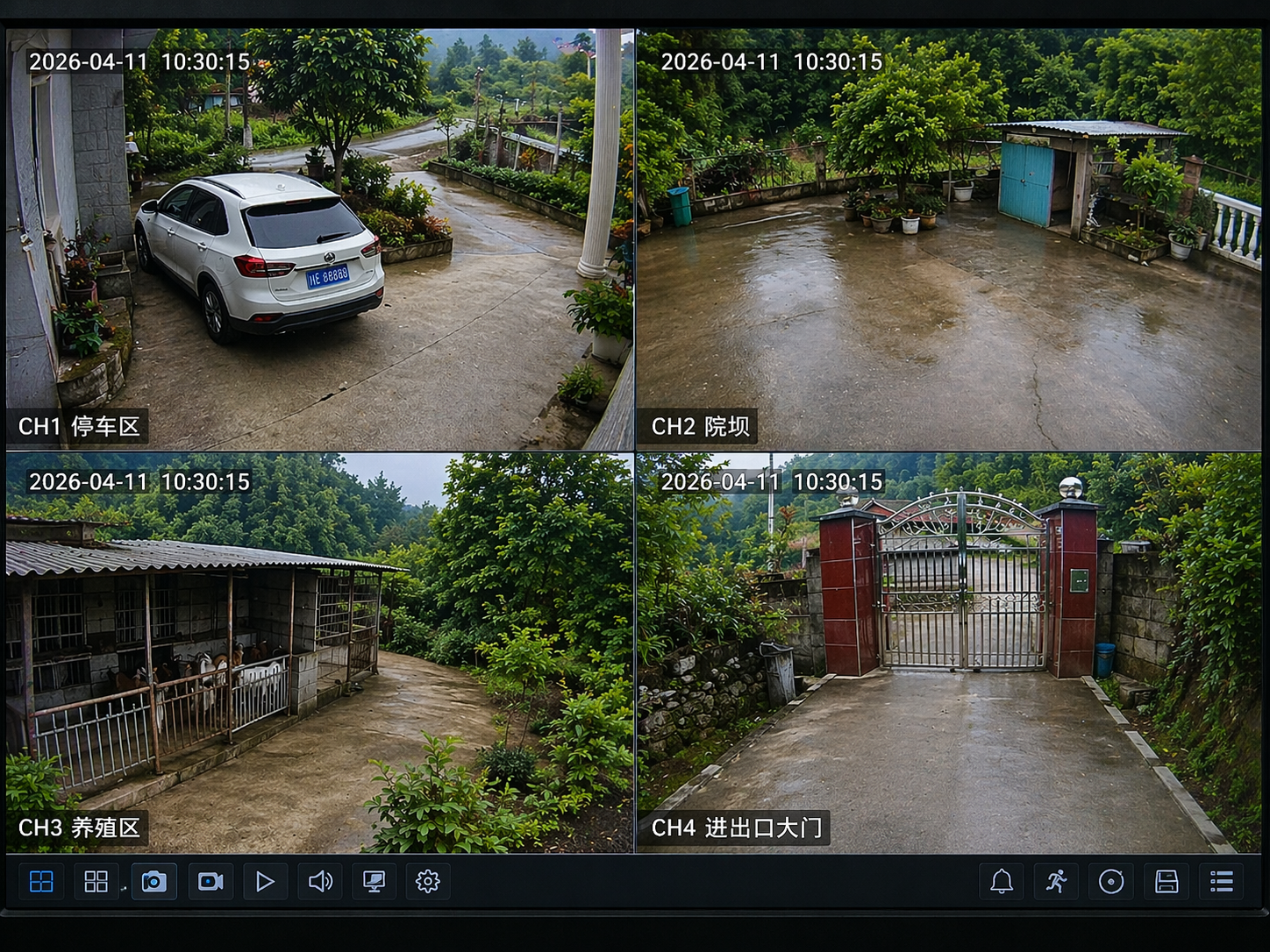 农村自建房与乡下别墅监控安装工程案例 - 卓迪弱电